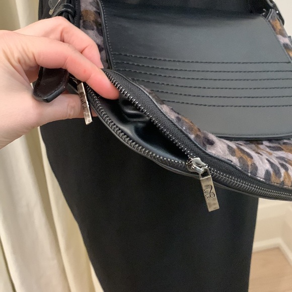 Lula Bag, Leopard Print Purse, Crossbody, Vegan Leather, Faux Fur, Animal Print - Picture 8 of 9